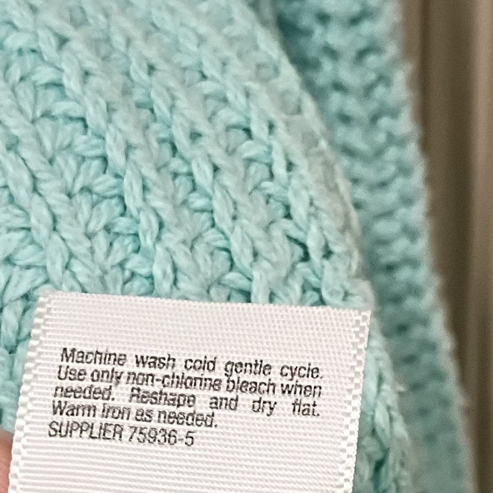 A.N.A. A New Approach Sky Blue Long Sleeve Knit Lightweight Sweater Plus Size 1x - Picture 4 of 10